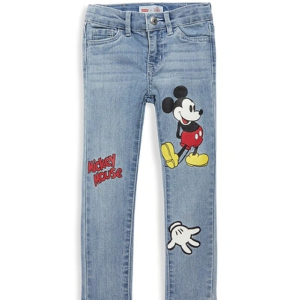 Levi's Little Girl's Levis X Disney Mickey Mouse Super Skinny Jeans